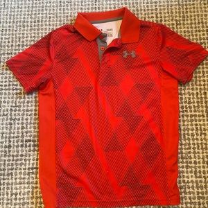 Boys red Under Armor shirt